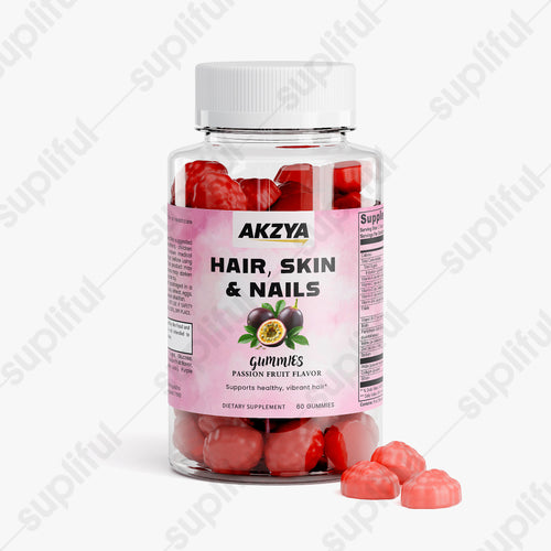 AKZYA Hair, Skin & Nails Gummies | Biotin & Marine Collagen