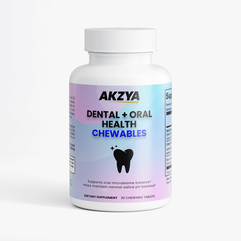 AKZYA Dental + Oral Health Chewables | Probiotic Breath Support